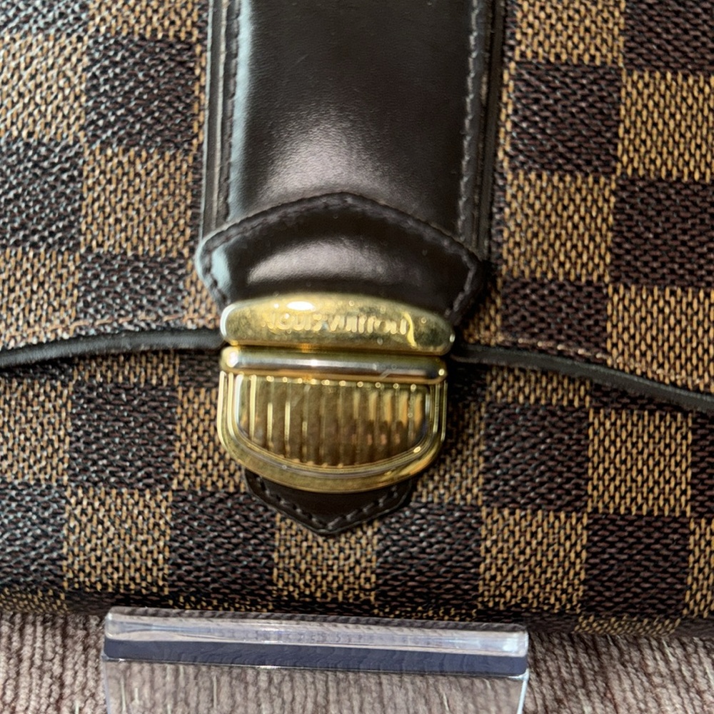 LOUIS VUITTON DAMIERE EBENE PORTEFEUILLE SISTINA LONG WALLET - Picture 4 of 9